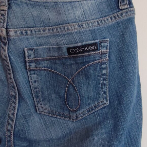 Ladies Petite SZ 4P Calvin Klein Light Blue Denim Skinny Jeans - Picture 4 of 5